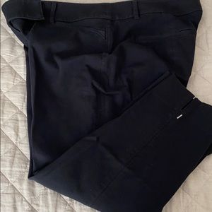 Black crop LEF capris